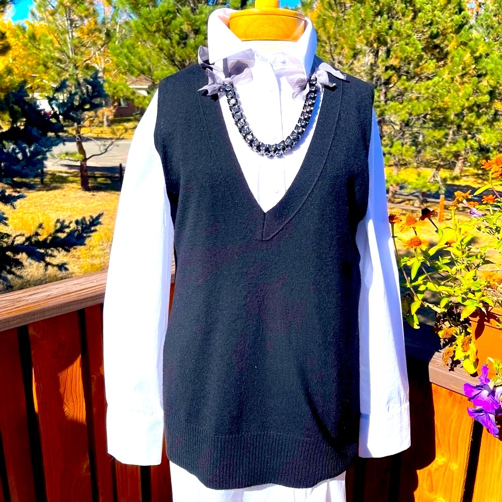 Chico’s lambs wool pullover vest